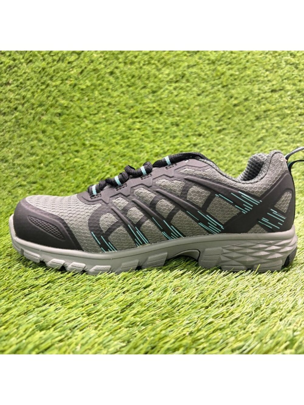 Nautilus Stratus Series Womens Size 8 Gray Black Composite Toe Safety Work Shoes - Picture 2 of 10